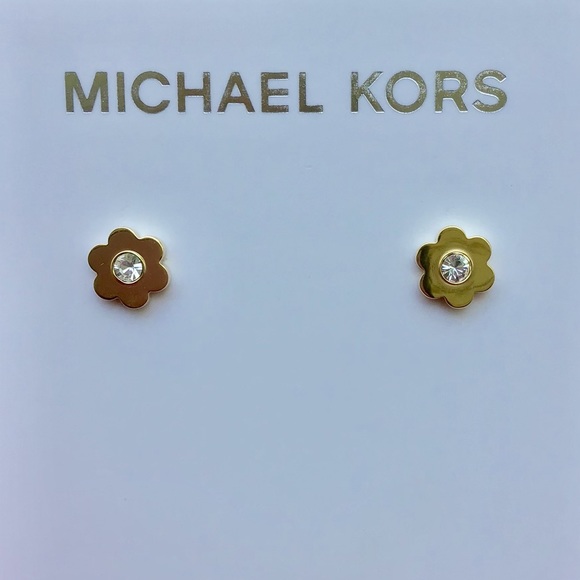 michael kors flower earrings